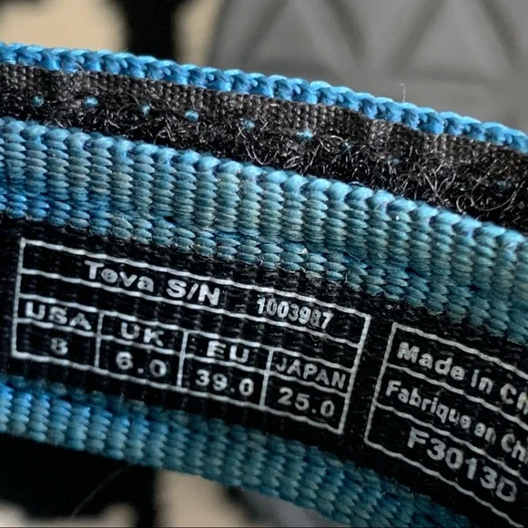 Teva Original Universal Urban Sandals Blue Size 8 - Picture 9 of 9